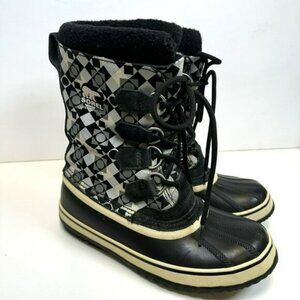 Sorel PAC Winter Snow Boots Liner Waterproof Rubber Womens Size US 7 NL1557-010